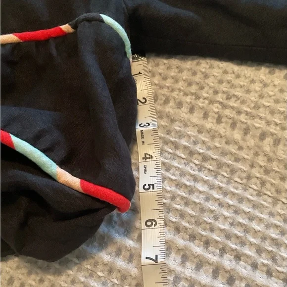 FARM Rio Black Colored Stripes Mini Dress Size Medium - Picture 7 of 13